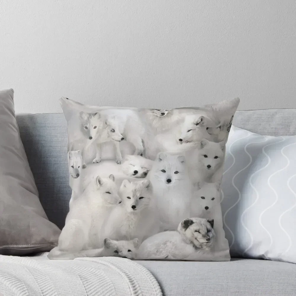 Arctic Foxes Throw Pillow covers for pillows Sofa Covers luxury throw pillow covers pillow