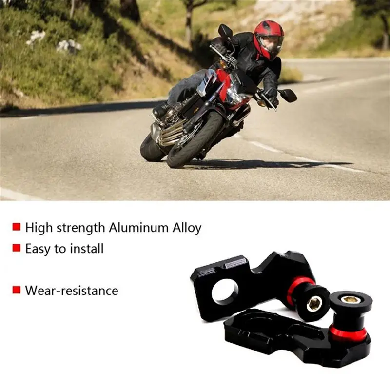 6X Motorcycle CNC Aluminum Chain Adjuster Block Rear Swingarm Spools For Honda CB650F CBR650F 2014-2019 CB650R 2019-X59A