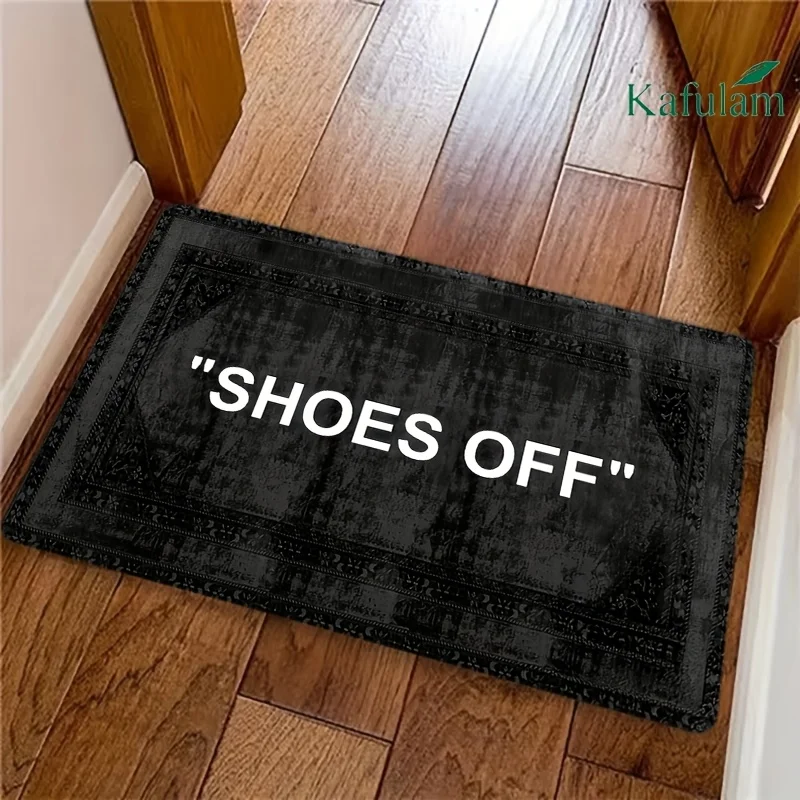 Waterproof Welcome Shoes Off Doormat Mat Rug for Entryway Decor Household Entrance Indoor Outdoor Home Decor Accessory