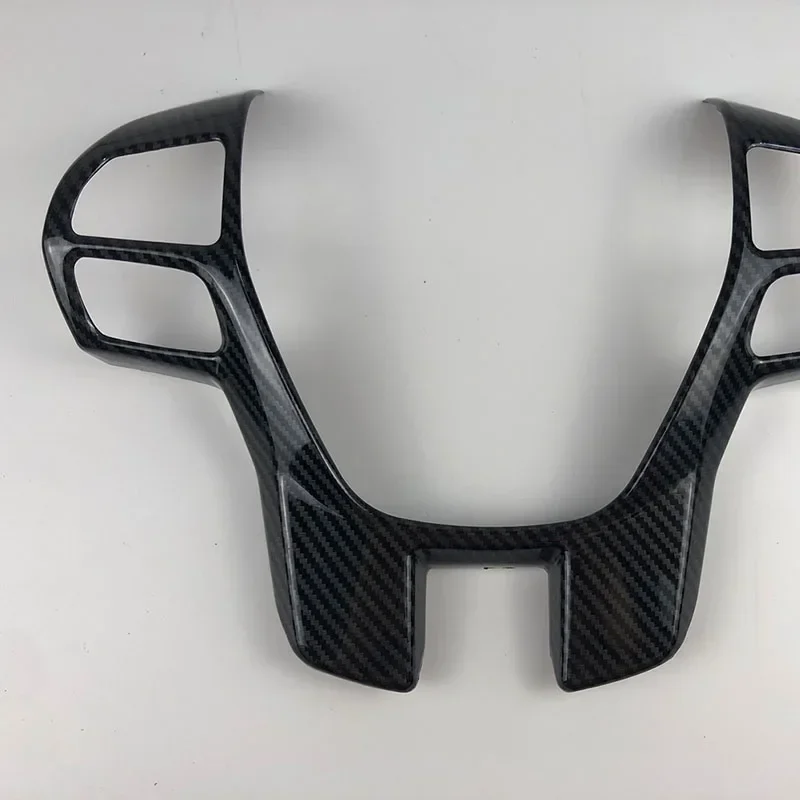 For Ford Ranger Everest Endeavour accessories 2015 2016 2017 2018 2019Carbon fiber color Steering Wheel Frame Decorator Cover