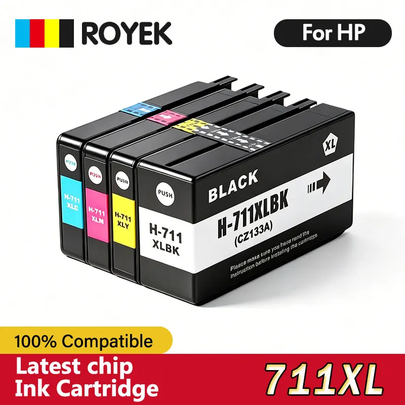 711XL Ink Cartridge Replacement For HP711 HP 711 Pigment Ink Compatible DesignJet T120 T130 T520 T530 InkJet Printer