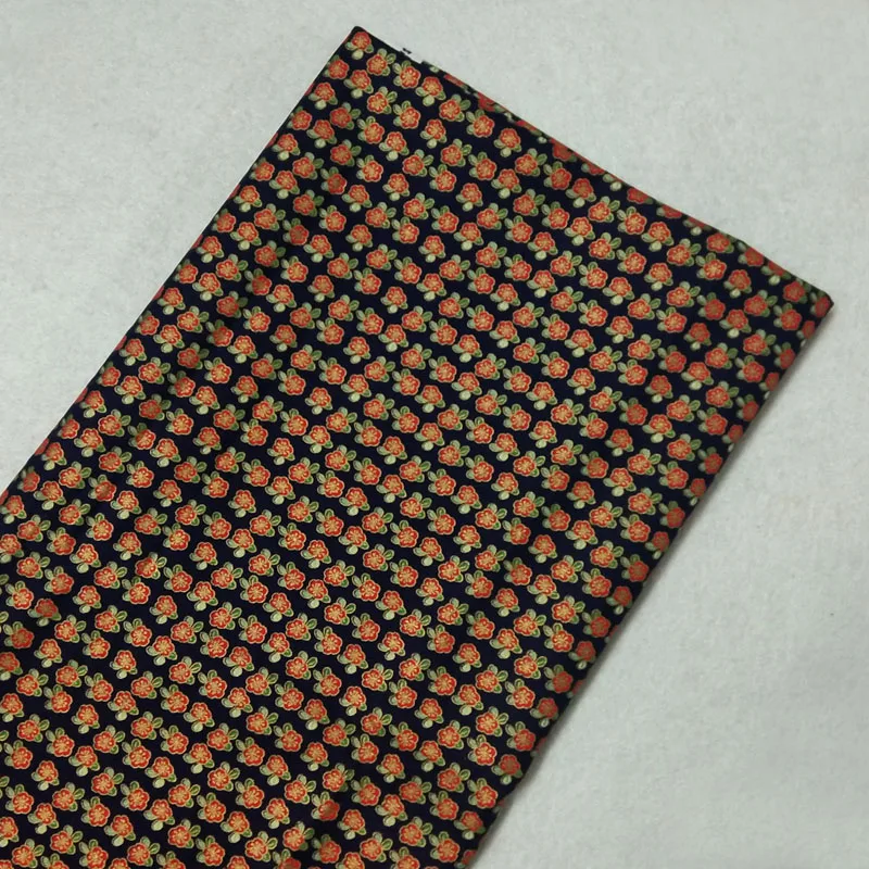 Graceful Christmas Snowflake Flower 100% Cotton Fabric 50x105cm DIY sewing Clothing Tissue Telas Patchwork X'mas