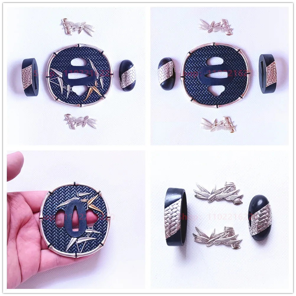 

High Quality Copper Brass Tsuba Handguard Guard Fuchi Kashira Menuki For Real Japanese Japan Samurai Katana Sword Fittings New