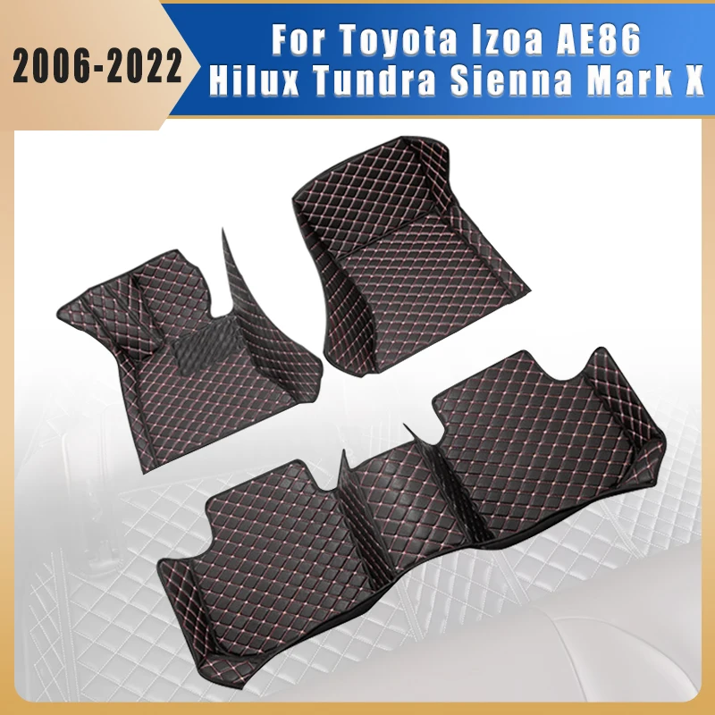 

Автомобильные коврики для Toyota Izoa AE86 Hilux Tundra Mark X Reiz 2022 2021 2020 2019 2018 2017 To 2006 автомобильные аксессуары для интерьера