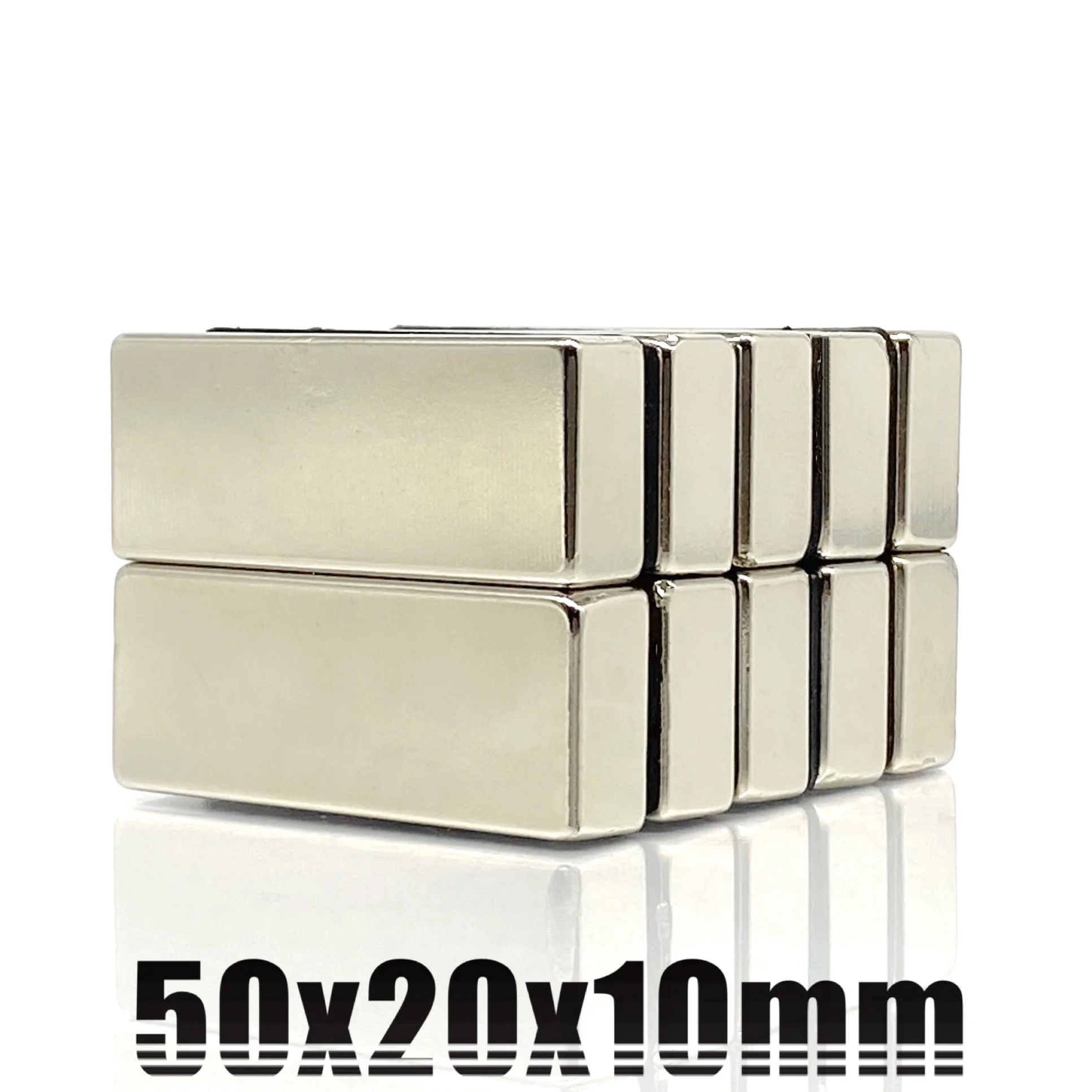 1/2/5Pcs 50x20x10 Neodymium Magnet 50mm x 20mm x 10mm N35 NdFeB Block Super Powerful Strong Permanent Magnetic imanes 50*20*10