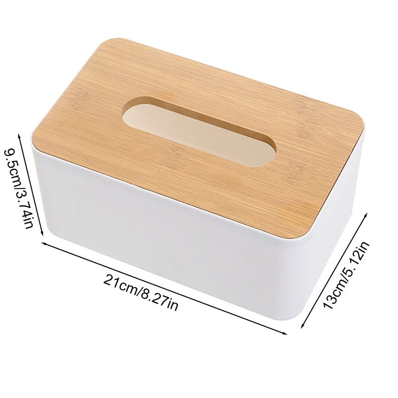 Tissue Box Simple Wooden Cover Desktop Home Tissue Box Paper Storage Drawer Box Home Car Remote Control Storage Boxes