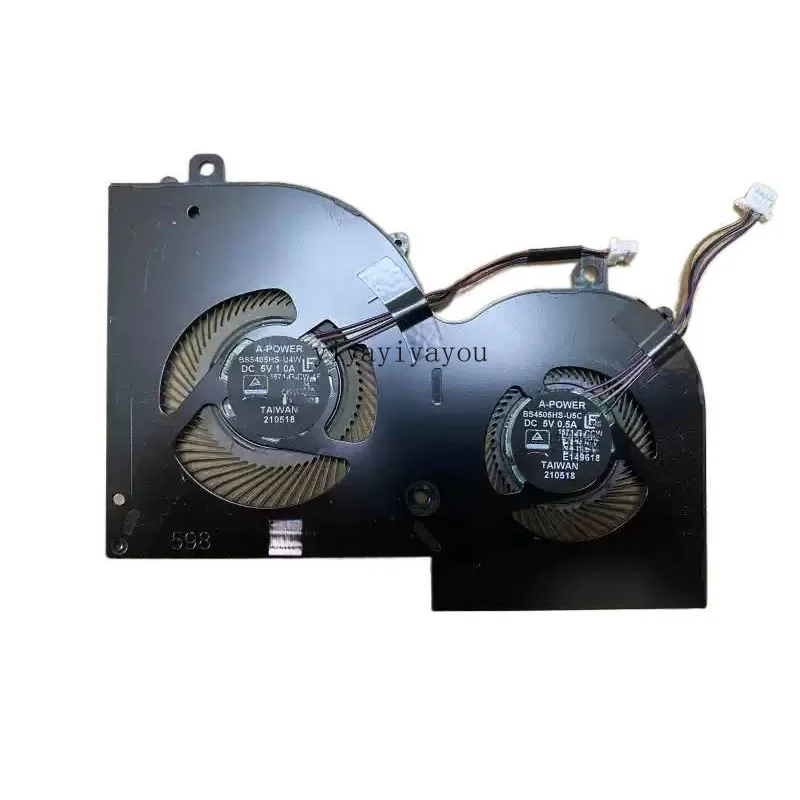 

New Computer Cooler Laptop CPU GPU Cooling fans for MSI Creator Z16 A11UX A11UE A11UET BS5405HS-U4W BS4505HS-U5C 5V 0.5A 1A fan