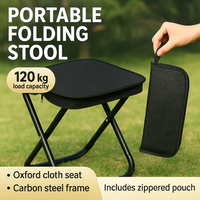 Ultra-light fishing stool, outdoor picnic camping folding chair, portable travel seat, convenient to carry folding chair.