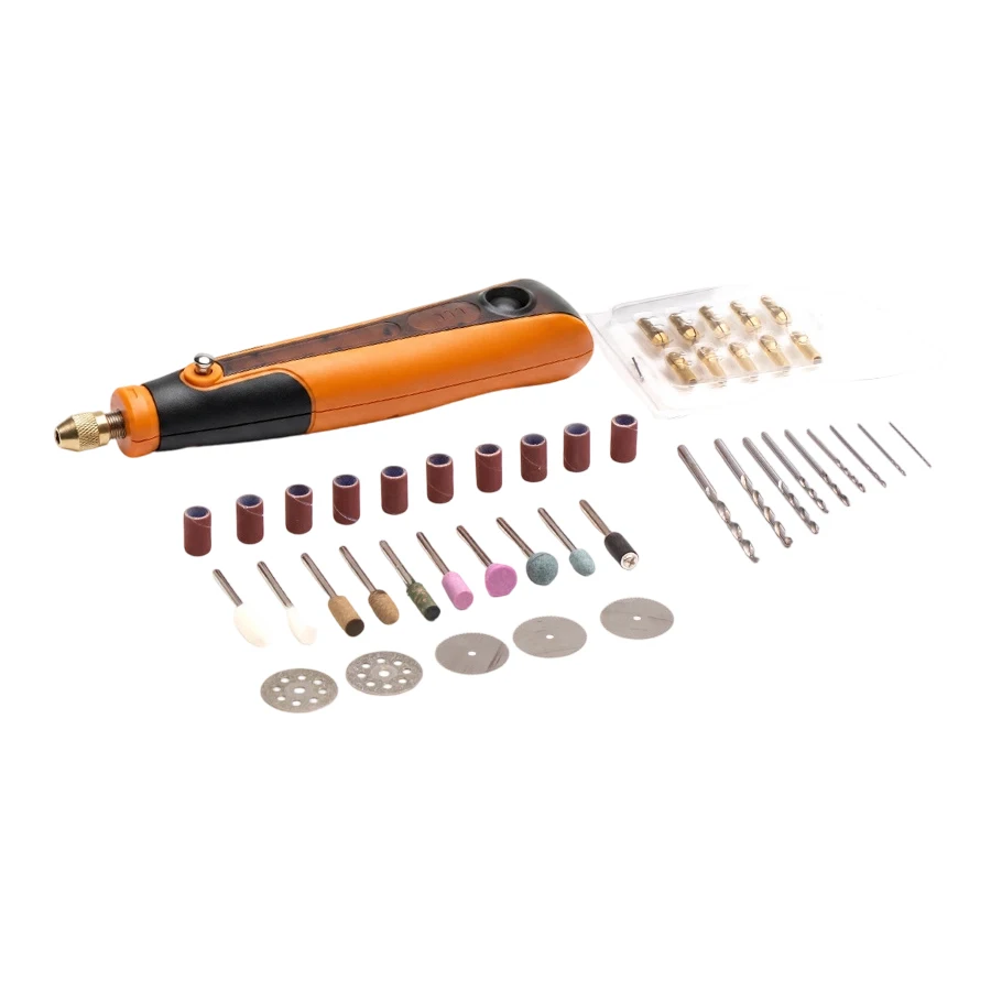 3.6V Cordless Electric Engraver Grinder Pen For Nail Art Jewelry Polishing Drilling Carving DIY Craft Tool Orange