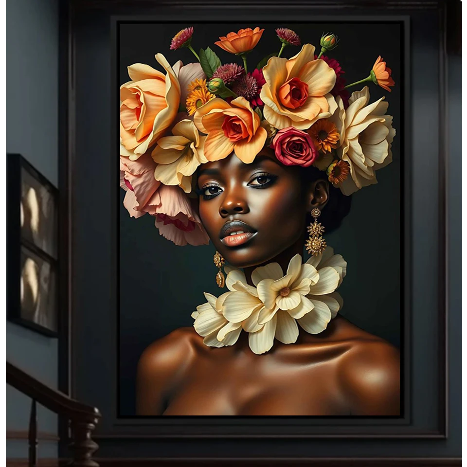 

Diamond Painting Kits Beautiful black african woman embroidery for Adults New 2026 Diamond Art For Beginner,Full Diamond Mosaic