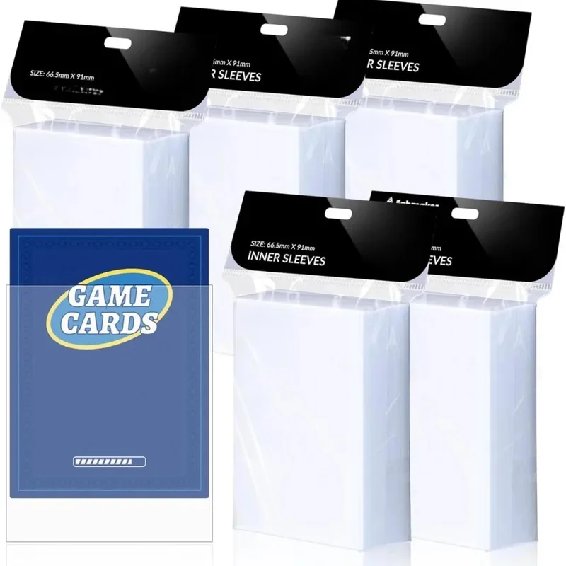 500 Counts Clear Soft Card Sleeves 2.5
