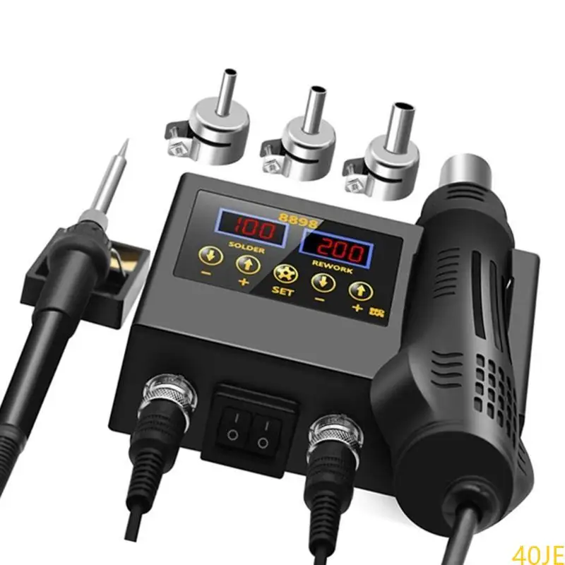 

40je Spring Station Digital Display Hot Air Guns Паяль железа для пайки переработки сварки