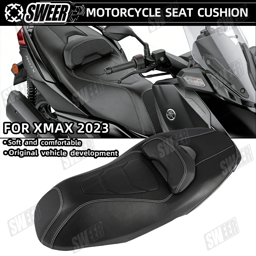 

Motorcycle Seat Cushion Fit For Yamaha XMAX300 2023-2026 Modified Waist Design Waterproof Comfortable Anti Slip Seat Pad