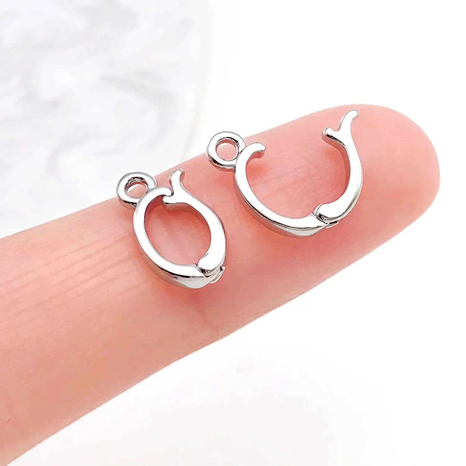 5 قطعة 18 كيلو الذهب الحقيقي مطلي النحاس متمحور السحر محسن الكفالة المشابك ل سوار ذاتي الصنع قلادة أقراط صنع المجوهرات اكسسوارات #4