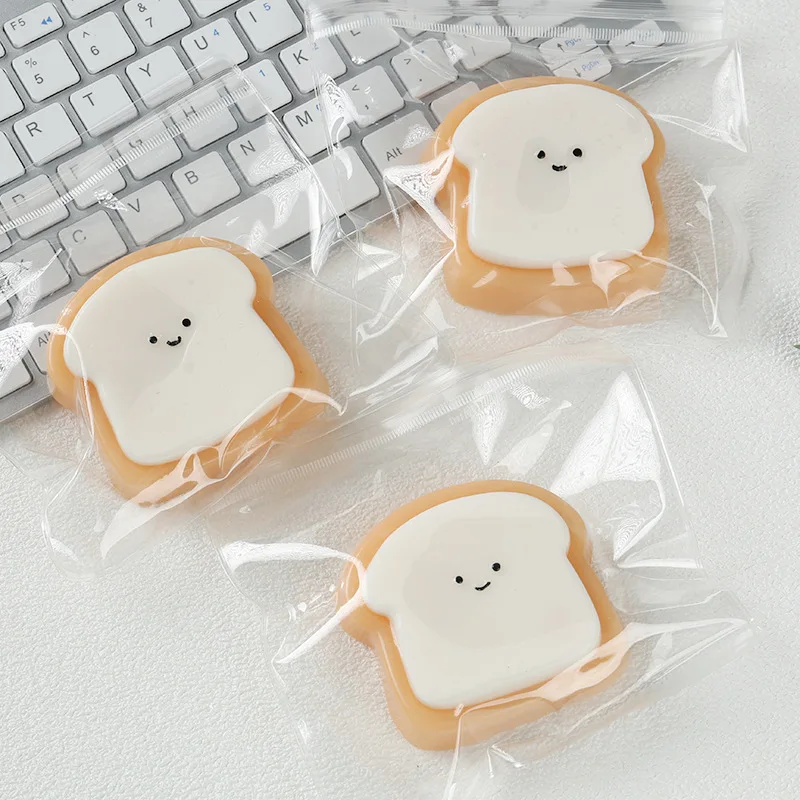 Taba Squishy Kawaii mignon pain pincement Toast Mochi presser rebond lent croûte de pain fille cadeau d'anniversaire Fidgeting doux jouets collants