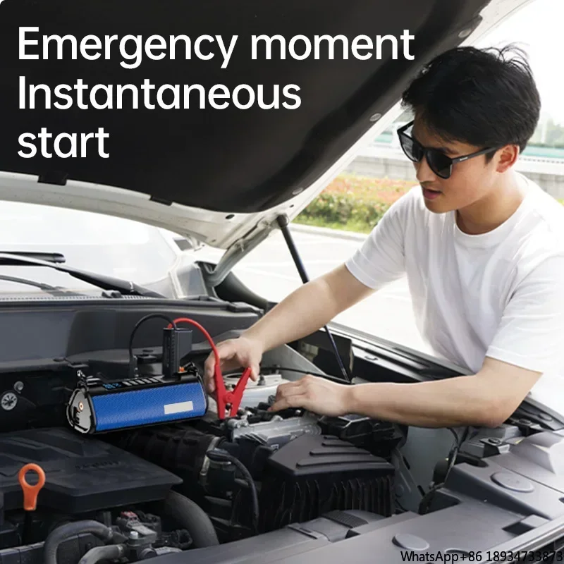 New Cheap 6000mAh Jump Starter Tire Inflator Newest 150PSI Rechargeable Air Compressor 12V Cable USB Charging Line Auto Stop