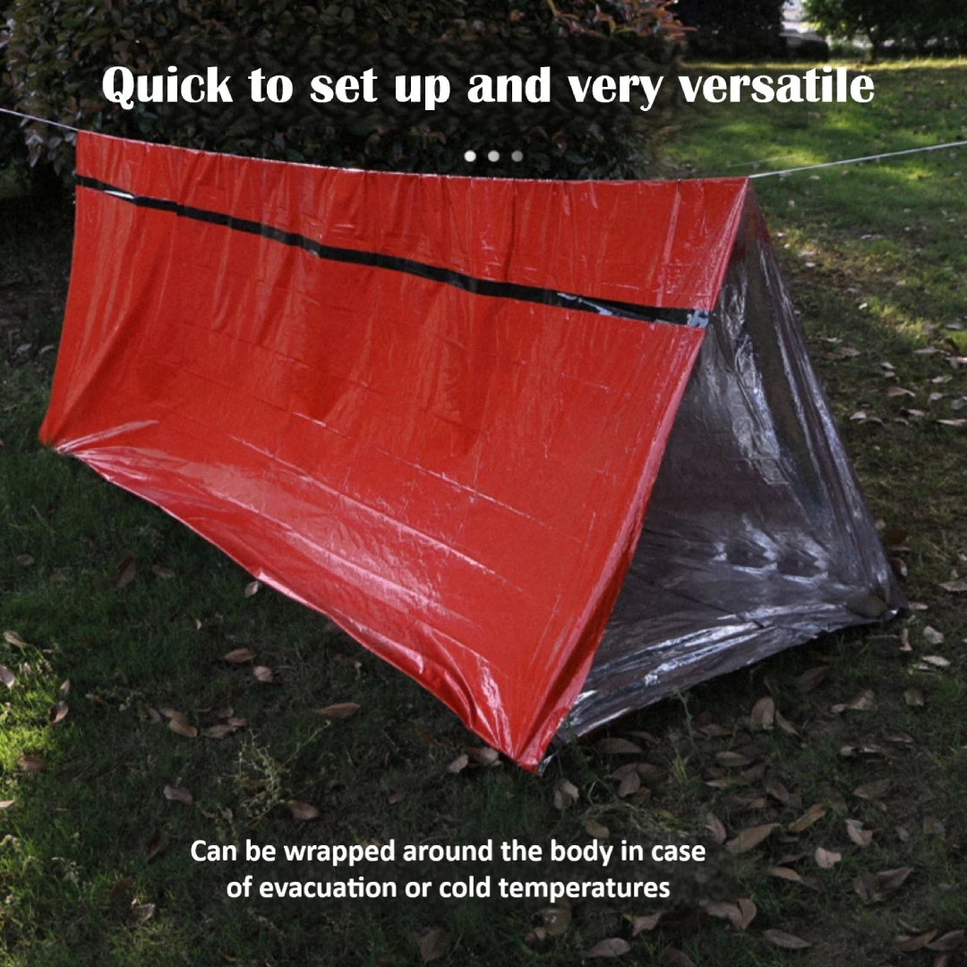 Emergency Insulation Tent Outdoor Camping Mountaineering Wilderness Insulation First Aid Blanket Tinfoil Foil Survival Blanket