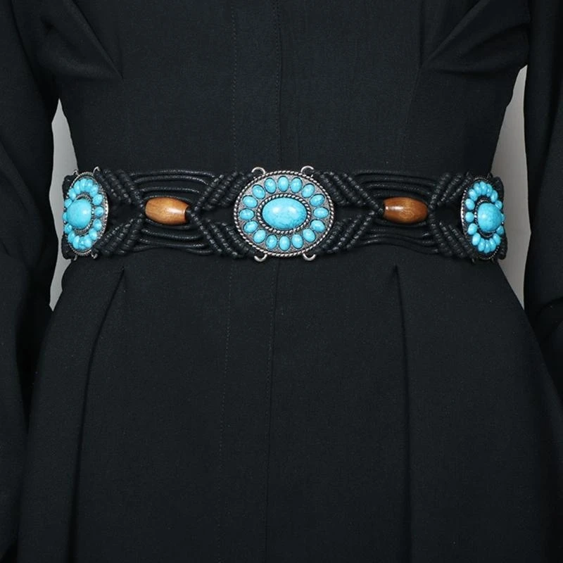 

Waist Belt Bohemia Girl Beads Body Chain for Dress Stage Club Waist Belt
