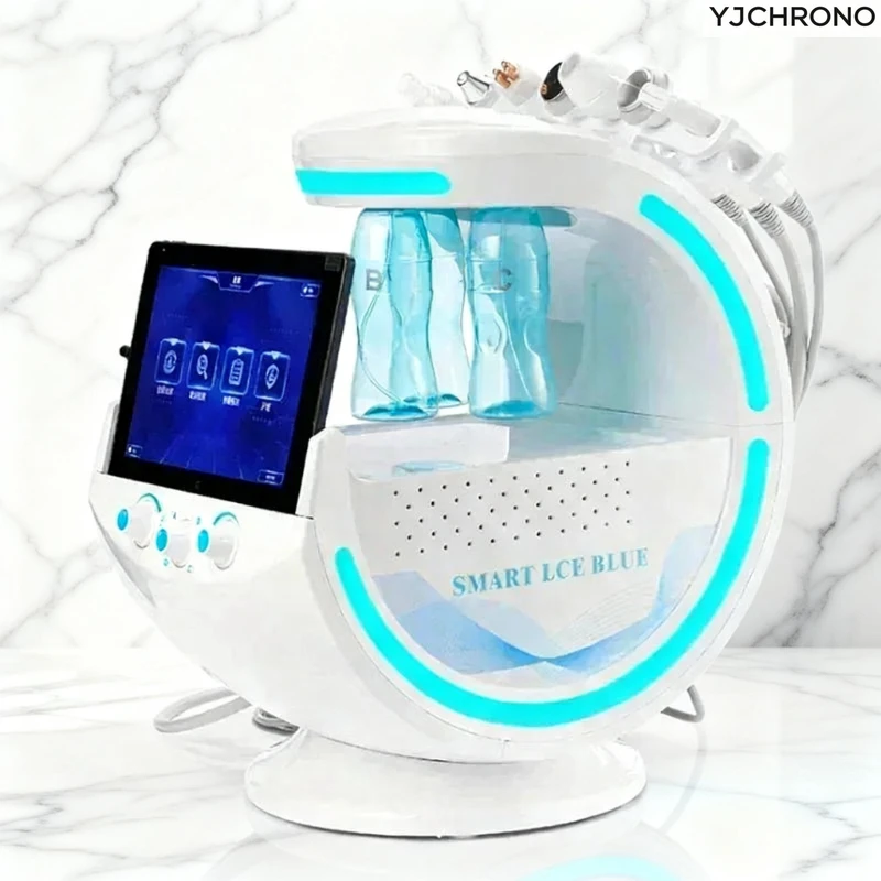 

Smart Ice Blue 7-in-1 Multifunctional Facial Treatment Device Diamond Hydra Dermabrasion Analyser Aquafacial Beauty Device