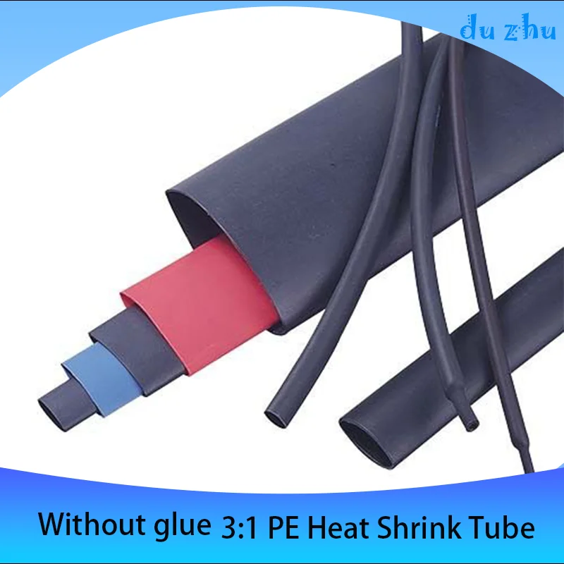 3:1 Non adhesive heat shrink tubing color environmentally friendly insulation sleeve wire repair, waterproof and wear-resistant