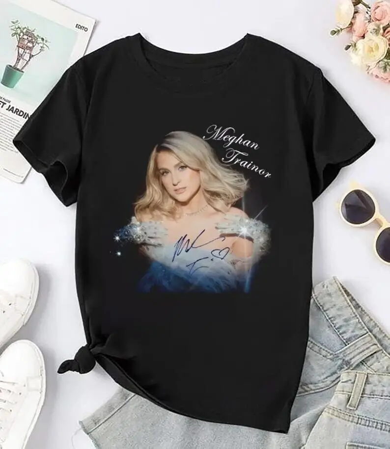 Vintage Meghan Trainor Signatures T-Shirt, Meghan Trainor Fan Gift, Meghan Train