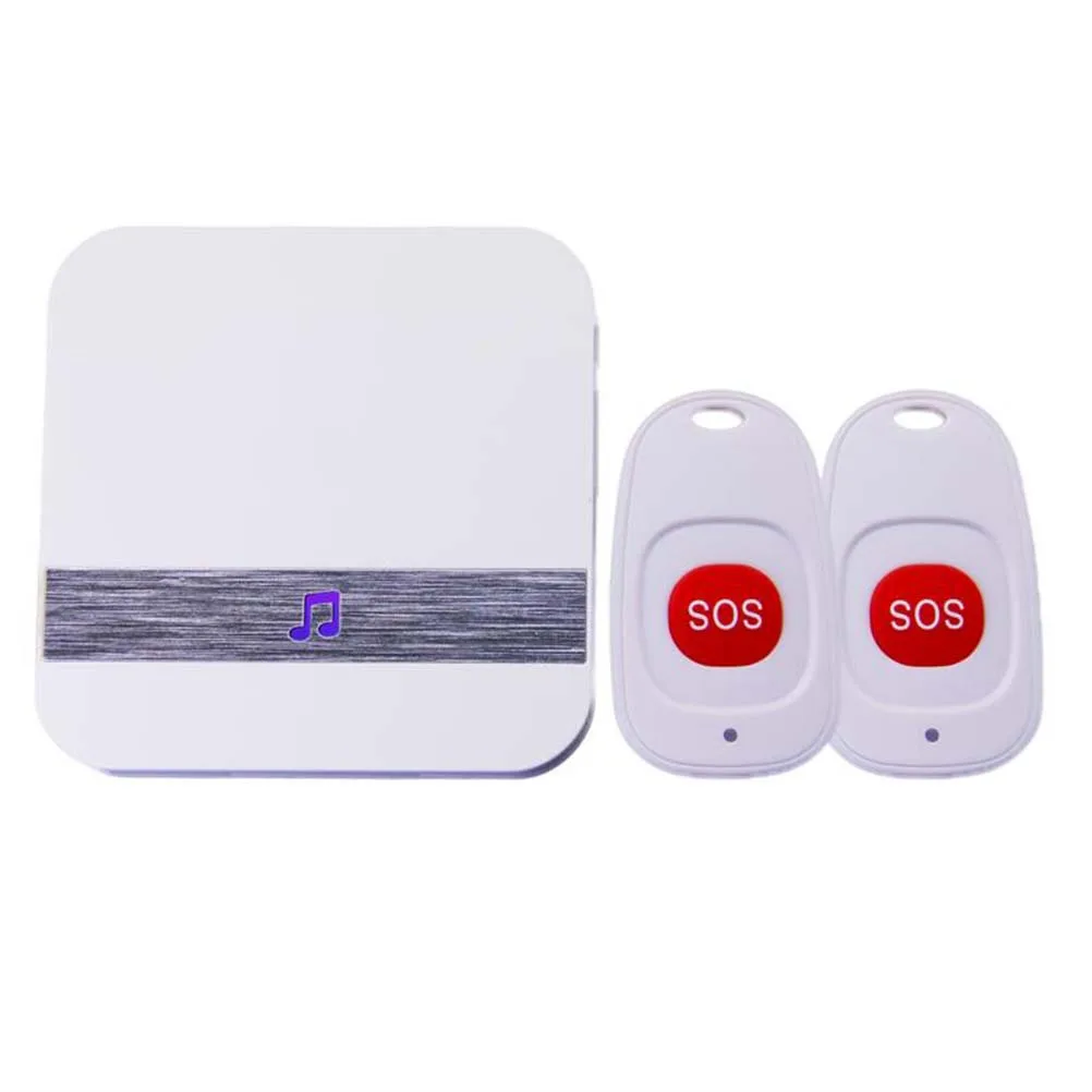 Mini Wireless Emergency Caller Personal Alarm Button Nurse Alert Call for Help Long Distance Doorbell Elderly Patient Use