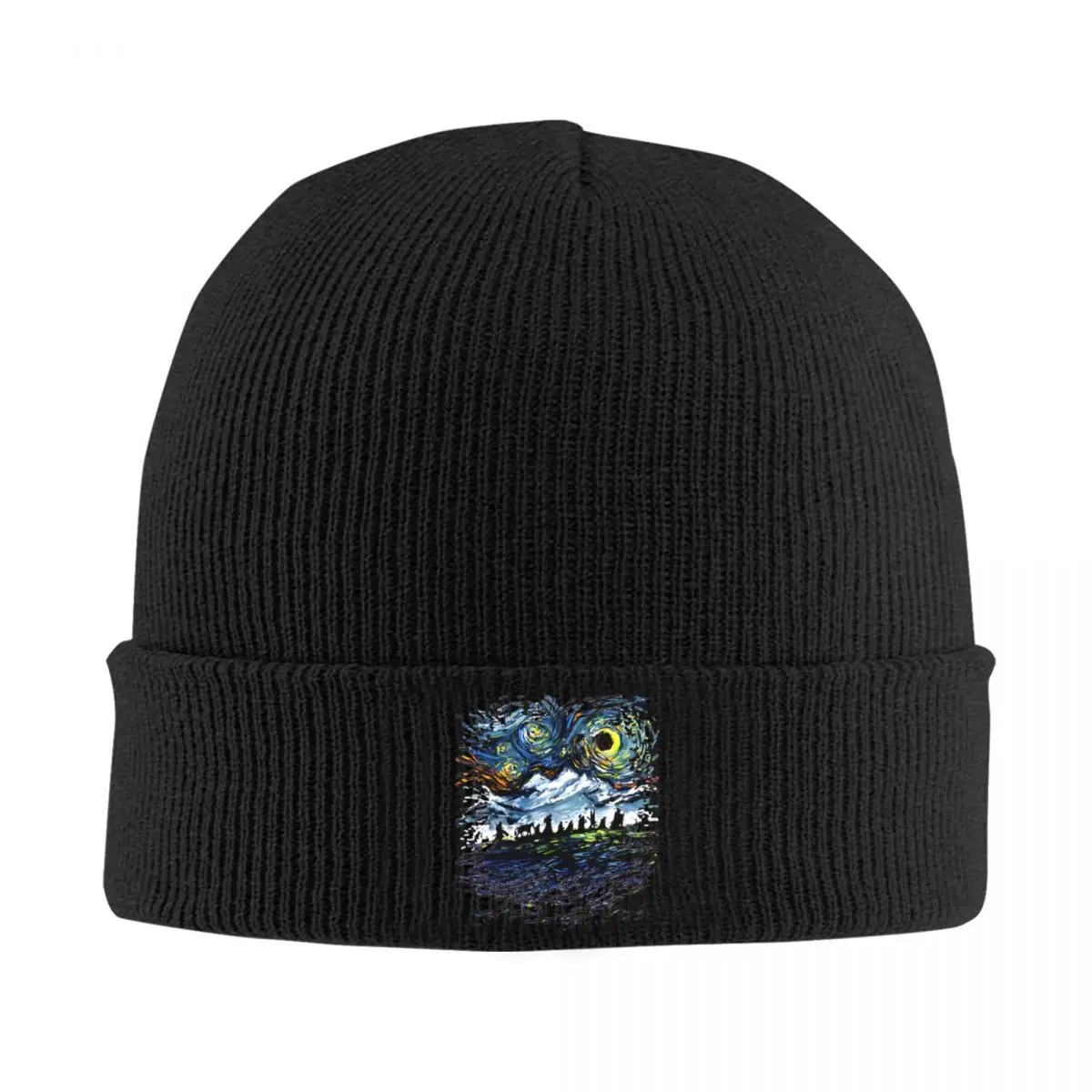 Van Gogh Its Vincent Beanie Hats Knitting Hat Hippie Warm Soft Female Male Caps Winter Pattern Trendy Bonnet Hats Gift