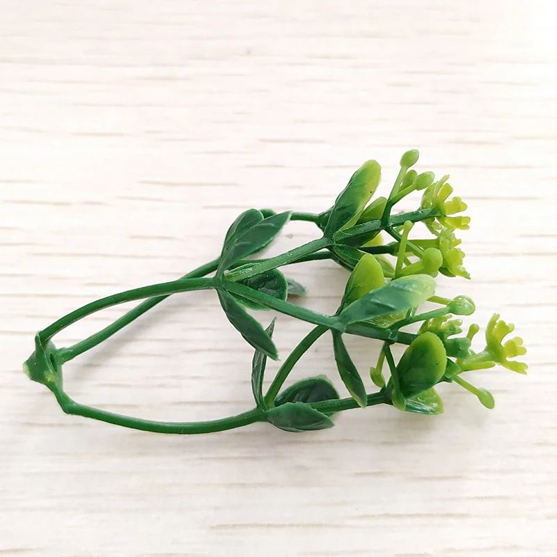 100g Bonsai decoration accessoriesWedding home decor DIYartificial plastic fake plants grass artificial flowers image 3