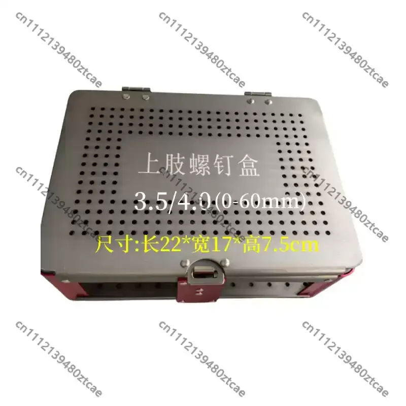Medical Upper Limb Orthopedic Screw Storage Case Autoclavable Bone Implant Box For 3.5mm & 4.0mm Locking Screws