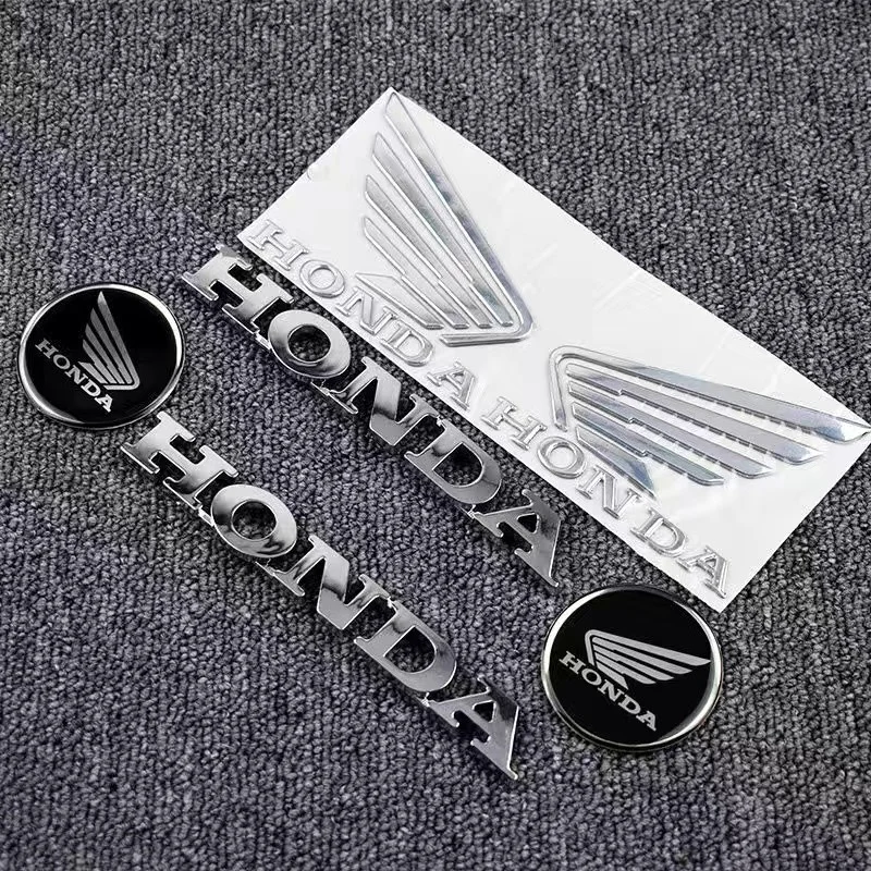 Conjunto de modificación de motocicleta Honda, pegatina 3D con logotipo, etiqueta de letra galvanizada HONDA, pegatina impermeable, accesorios de motocicleta Cbr 600