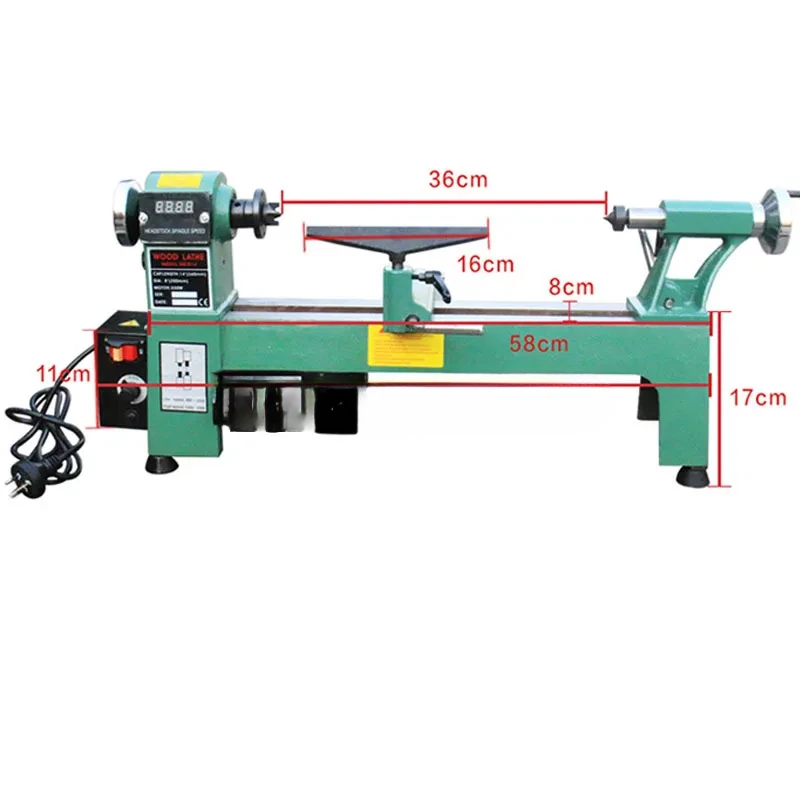 Woodworking Small Multi-Functional HouseholdDigital Display Micro Lathe Wood Spinning Bead Machining