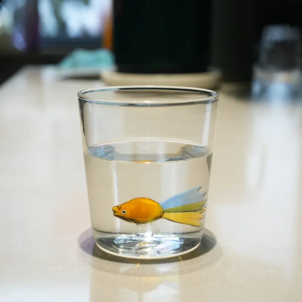 3D Animals Built in Glass Cup Large Capacity Cold Water Jug, Animal Farm Style, High Borosilicate Glass Heat-resistant Pitcher