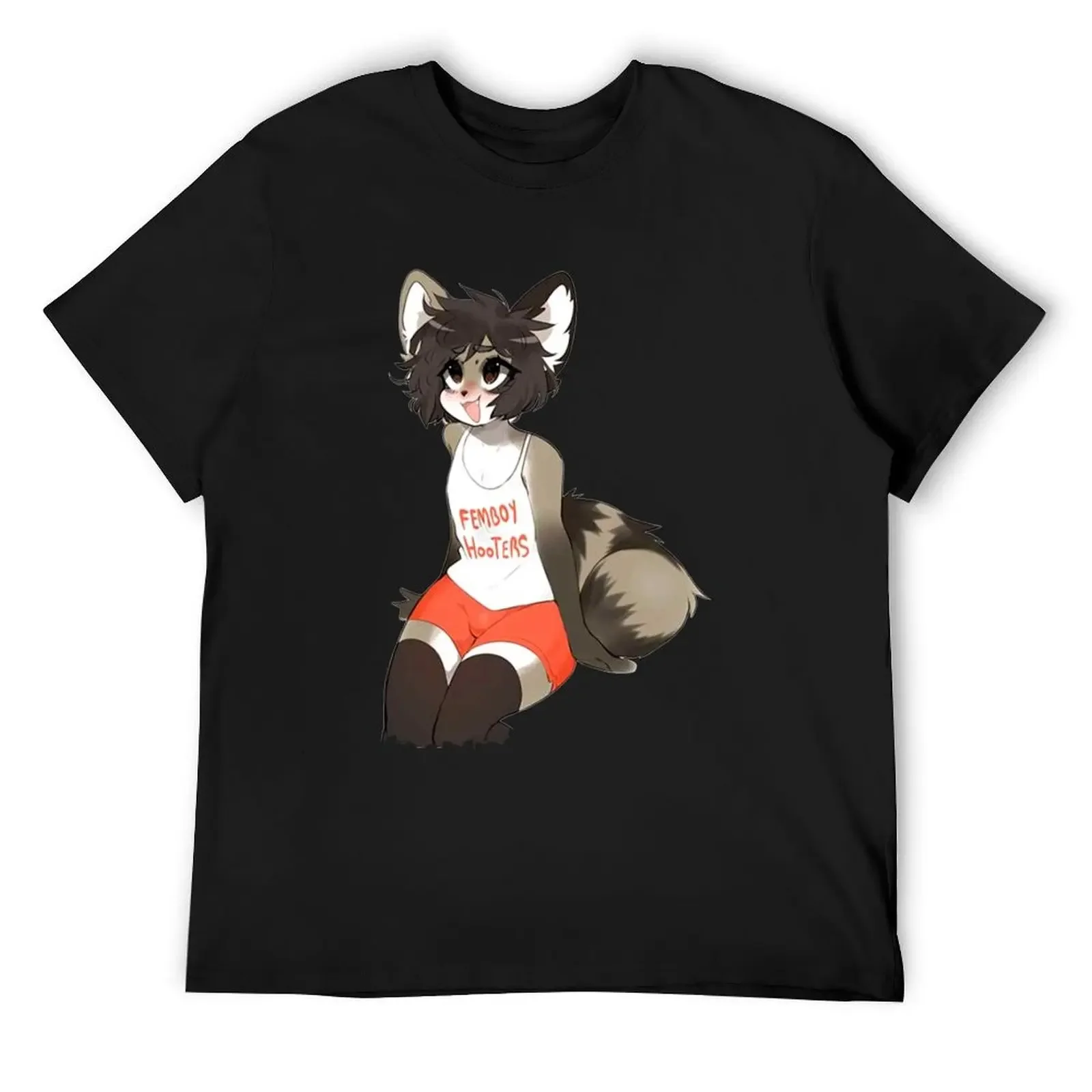 

Femboy hooters funny T-Shirt valentines boutique clothes funny shirt cotton anime tshirt Men's t shirts