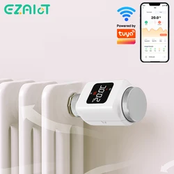 Tuya WiFi/Zigbee Smart Radiator Valve Programmable Thermostatic Radiator Remote Temperature Controller Alexa Google Home Voice