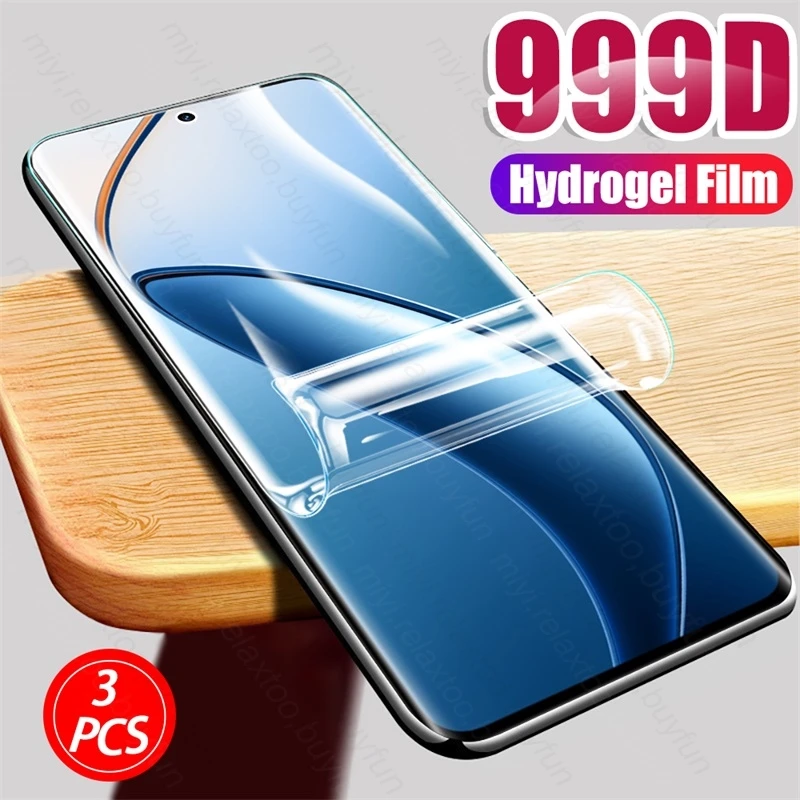 3PCS 999D Soft Hydrogel Film For Realme 12 Pro+ Realmi 12 Pro Plus 5G RMX3840 6.7