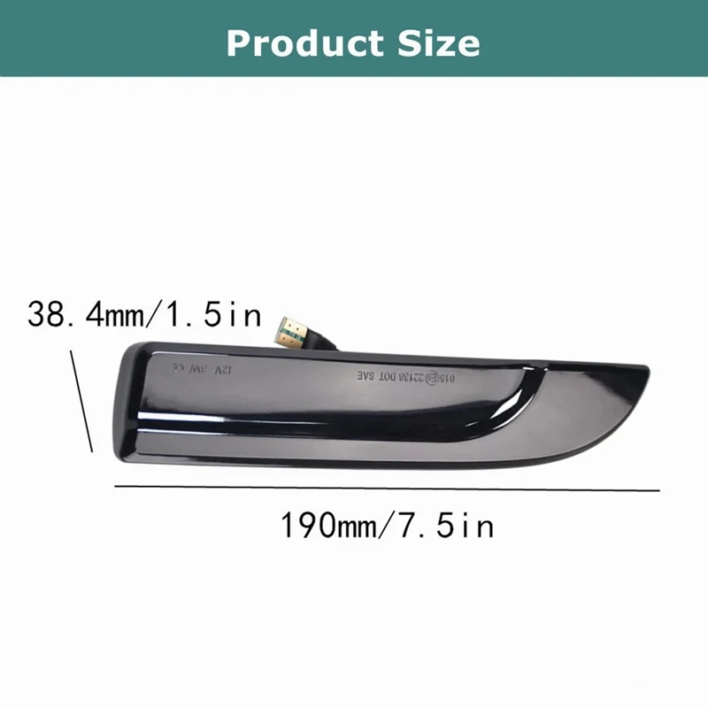 

LED Side Marker Light Flow Lamp for 970 Chassis G1 Dynamic Turn Signals 97063103302 97063103402-A10G