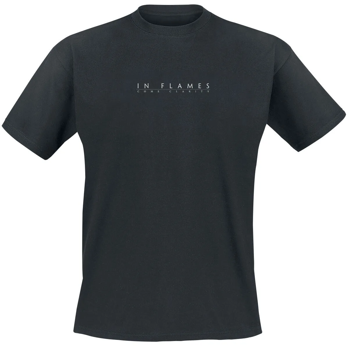 In Flames Gothic Demon Grafik-T-Shirt, Black Metal Shirt mit Okkult-Stern- und Augen-Print für Fans – Detail 2