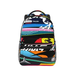 2023 Grid Liveries Students School Bags Boy Girl Fashion Formula F1 Teens Books Backpack