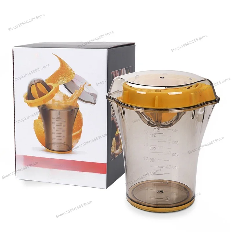 Portable Manual Lemon Juicer, Fruit Juicer, Orange Juicer Cup, Color Box Packaging