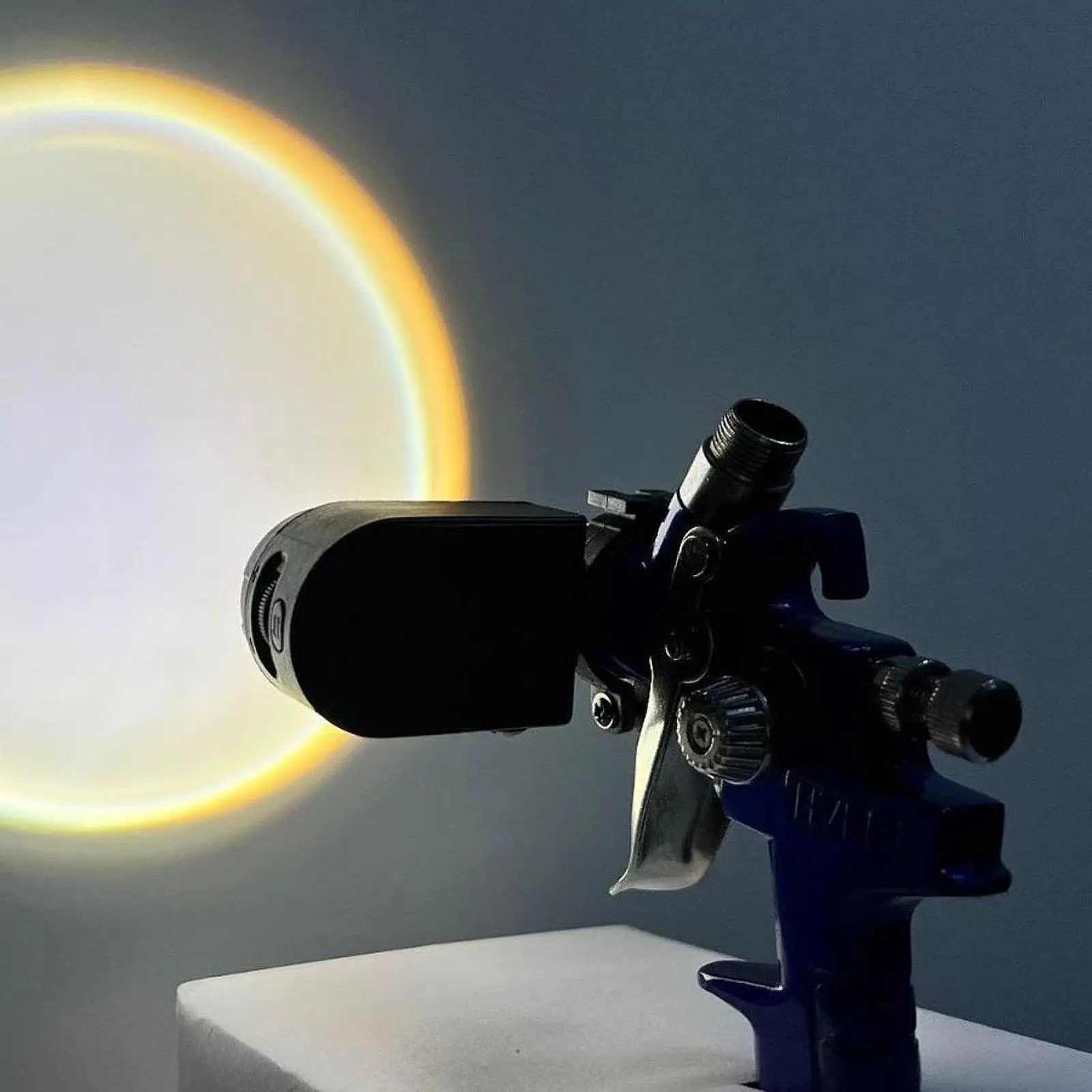 Lampa do malowania natryskowego z regulacją jasności, zastępuje nakładkę do malowania natryskowego.