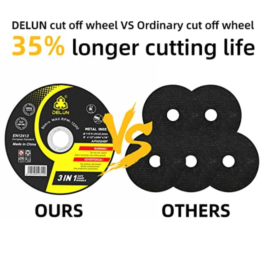 Cut Off Wheels 4 1/2 inch 27-Pack Thin Metal and Stainless Steel Cutting Wheel Professional Fast 4-1/2 x.045 x 7/8 Cutting Disc