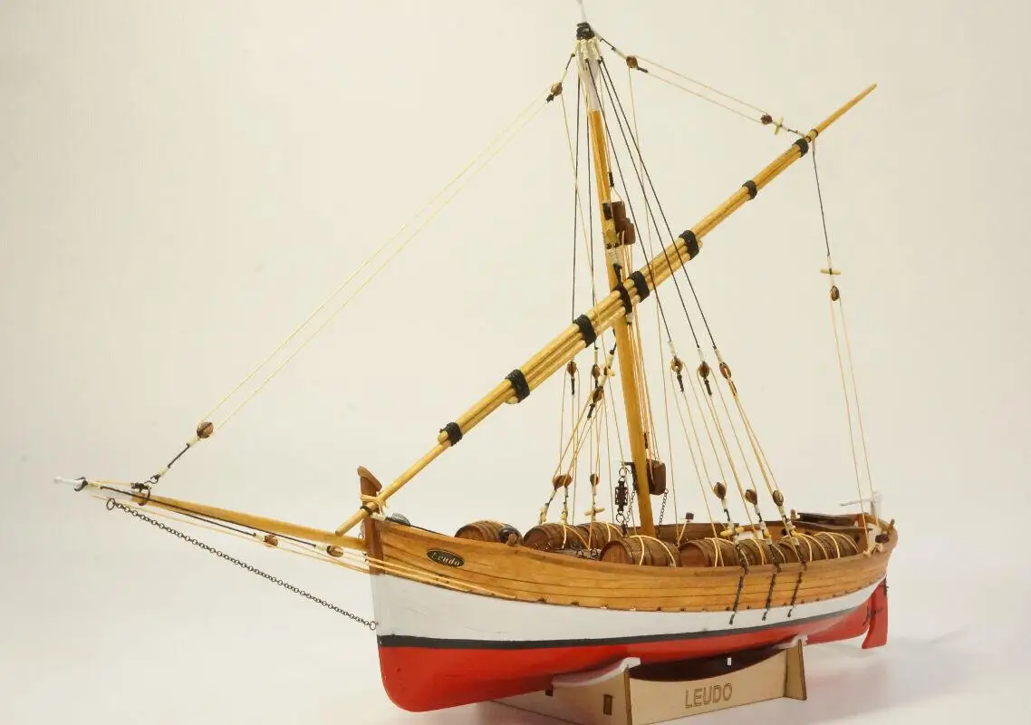 

DIY Leudo Trade boat Scale 1:48 430mm 17" Wood model ship kit Shicheng