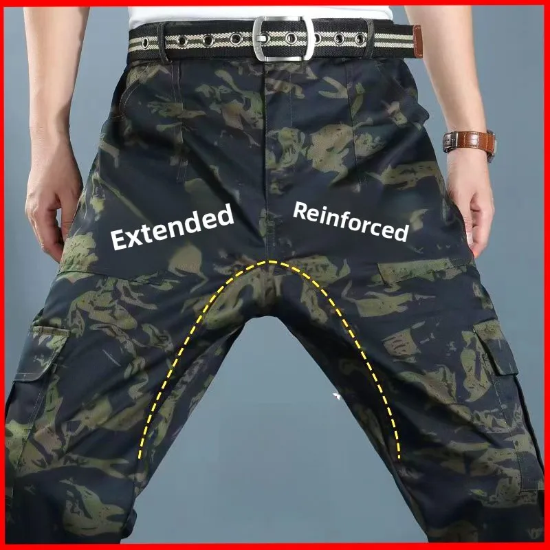 

Мужские рабочие брюки2020, противоразрывная спецодежда, брюки, износостойкая одежда для защиты труда на строительной площадке, повседневная камуфляжная одежда...