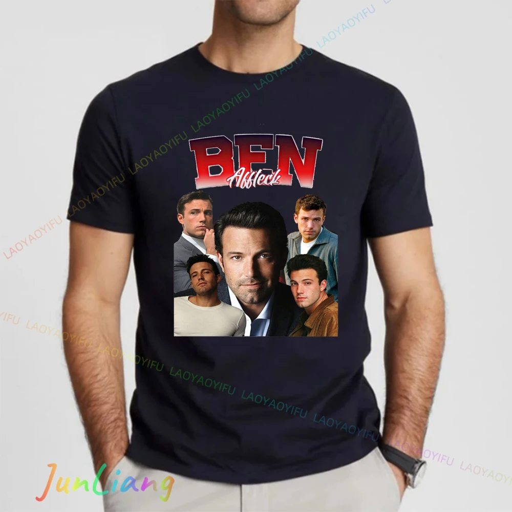 Ben Affleck Effen Shirt Tv-Show Film Fan T-Shirt Mannen T-Shirt 100% Katoen Streetwear Y 2K Vintage Top Dames T-Shirts Kleding