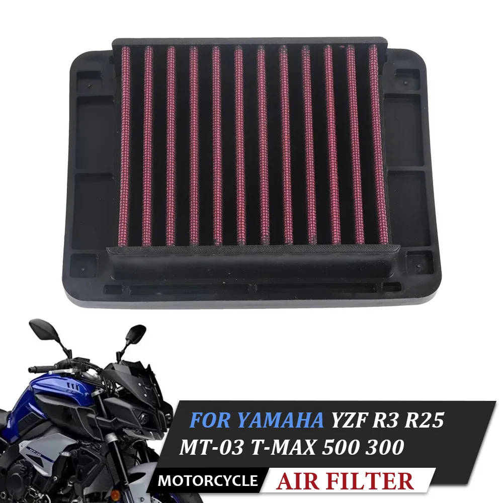 

Air Filter Intake Cleaner Element For YAMAHA TMAX T-MAX 500 530 TMAX500 TMAX530 XP500 XP530 YZF R3 R25 MT03 MT-03
