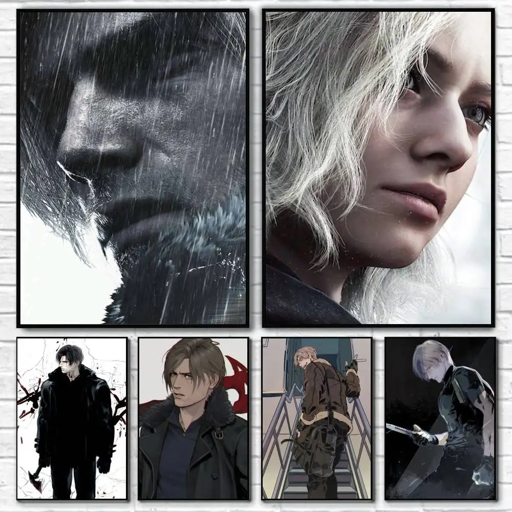 RE9 Game Resident Evil Requiem  Anime Character Poster HD Print Wall Art Home Decor