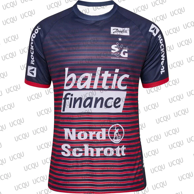 24/25 SG Flensburg-Handewitt Hjemmebanetrøje camiseta de balonmano moda Casual de gran tamaño deporte manga corta adulto camiseta de secado rápido