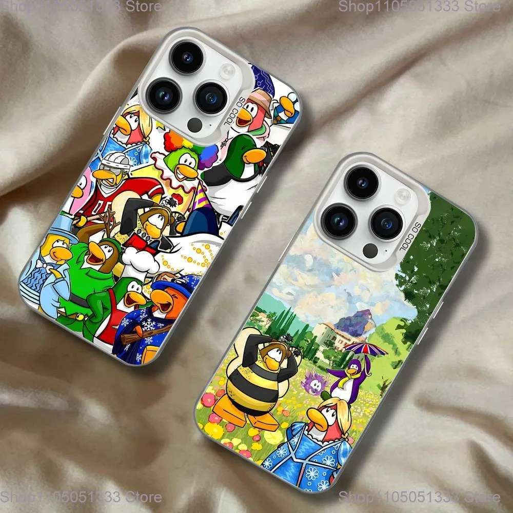 

Game C-Clubs P-Penguin-ns Phone Case For iPhone 16,15,14,13,12,11,Pro,XS,Max,Plus,Mini,SE White Candy Matte Shockproof Cover