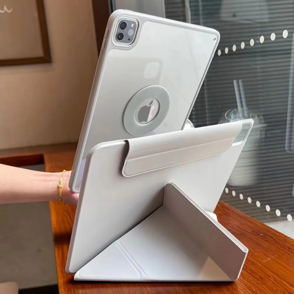 Solid Color For Magnetic Split Tablet Case For iPad Pro 11 12.9 13 A16 M2 M4 M3 M5 Shell 10.2 5/6/7/8/9/10/11th Air 3 4 5 Cover