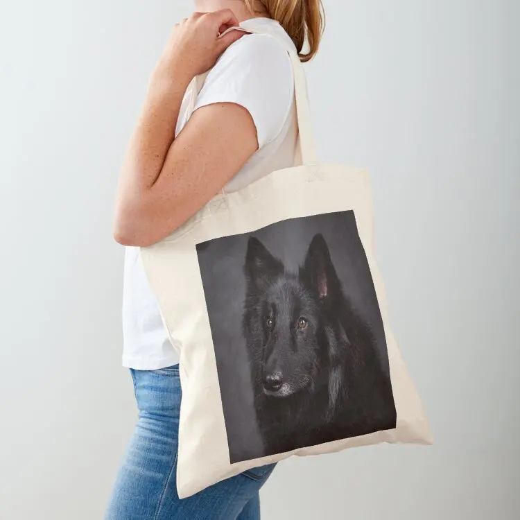 

Black Belgian Shepherd Groenendael Tote Bag Canvas stote bag handbag tote bag university tote bags cloth bags